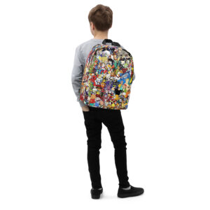 Cartoon Characters Wrap Minimalist Backpack