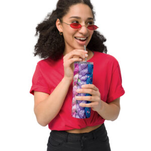 Thick Colorful Knitting Patterns Stainless Steel Tumbler