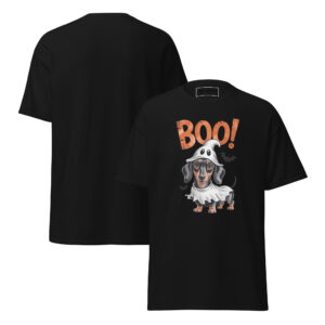 Dachshund Halloween Ghost Boo Unisex Classic Tee