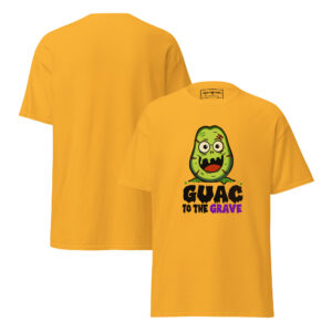 Zombie Halloween Avocado Guac To The Grave Unisex Classic Tee