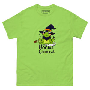 Cute Witch Frog Reading Book Halloween Unisex Classic Tee
