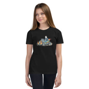 Spooky Jasonmobile Youth Short Sleeve T-Shirt